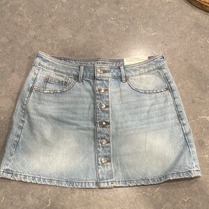 American Eagle Outfitters Blue A-Line Mini Skirt